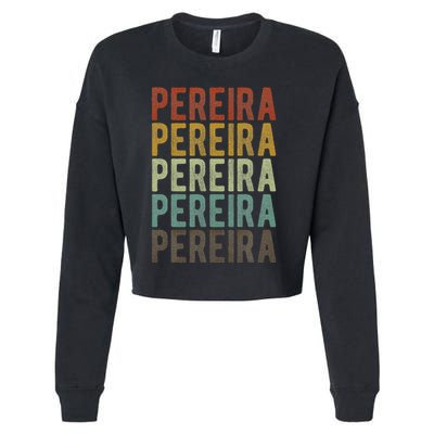 Pereira City Colombia Retro Cropped Pullover Crew