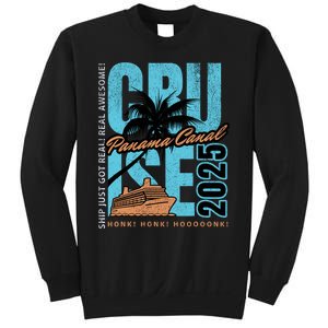 Panama Canal Cruise 2025 Funny Souvenir Palm Tree Vacation Sweatshirt