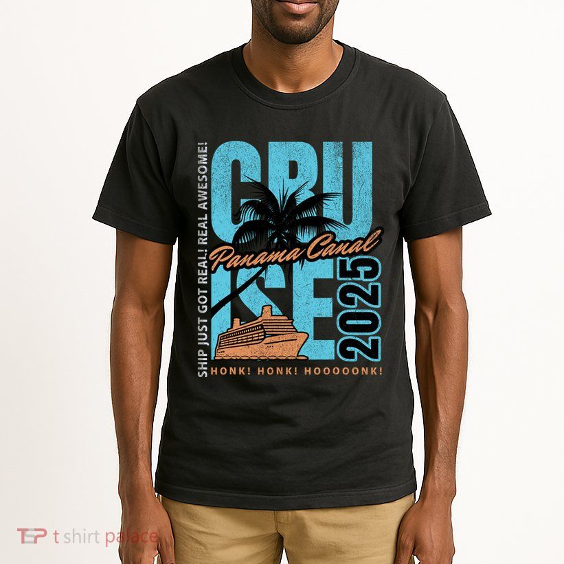 Panama Canal Cruise 2025 Funny Souvenir Palm Tree Vacation Tall T-Shirt