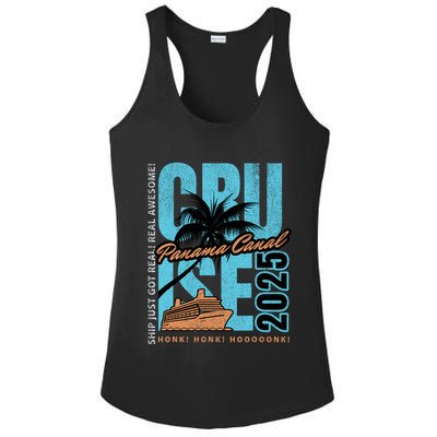 Panama Canal Cruise 2025 Funny Souvenir Palm Tree Vacation Ladies PosiCharge Competitor Racerback Tank