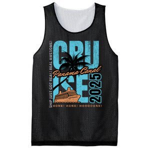 Panama Canal Cruise 2025 Funny Souvenir Palm Tree Vacation Mesh Reversible Basketball Jersey Tank