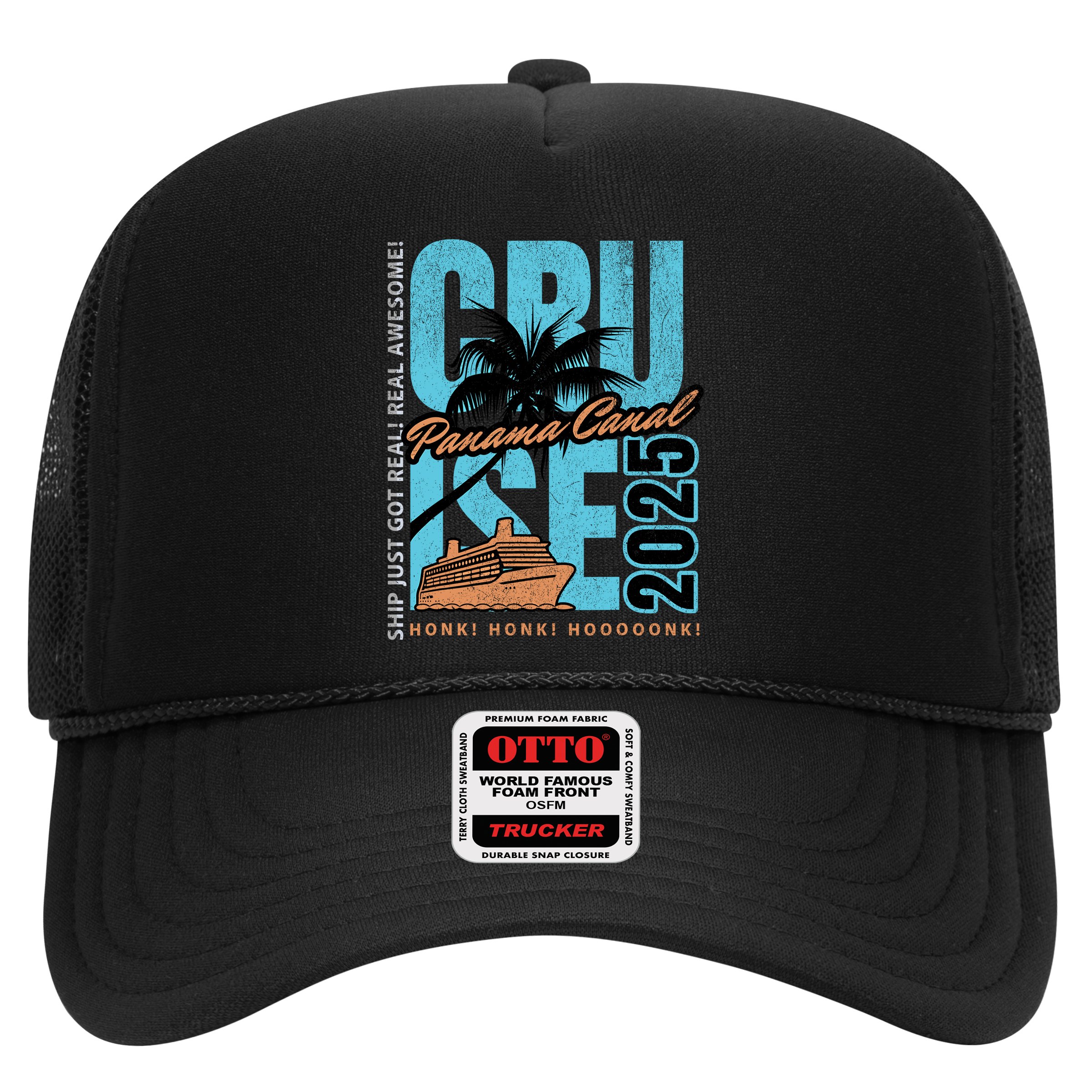 Panama Canal Cruise 2025 Funny Souvenir Palm Tree Vacation Hat
