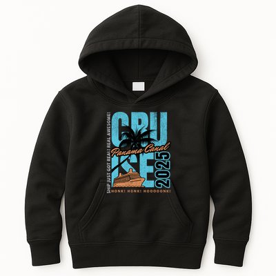 Panama Canal Cruise 2025 Funny Souvenir Palm Tree Vacation Kids Hoodie