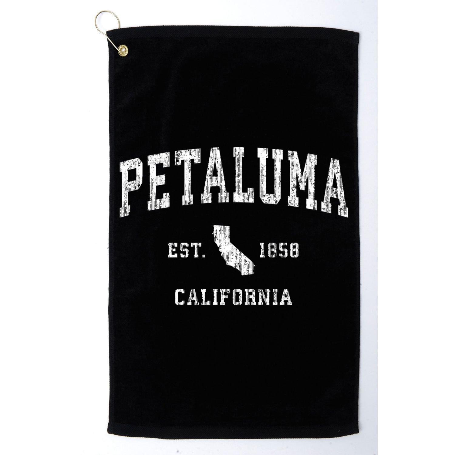 Petaluma California Ca Vintage Athletic Sports Golf Towel