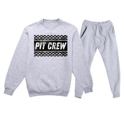 Pit Crew Costume For Racing Car Parties Premium Crewneck Sweatsuit Set