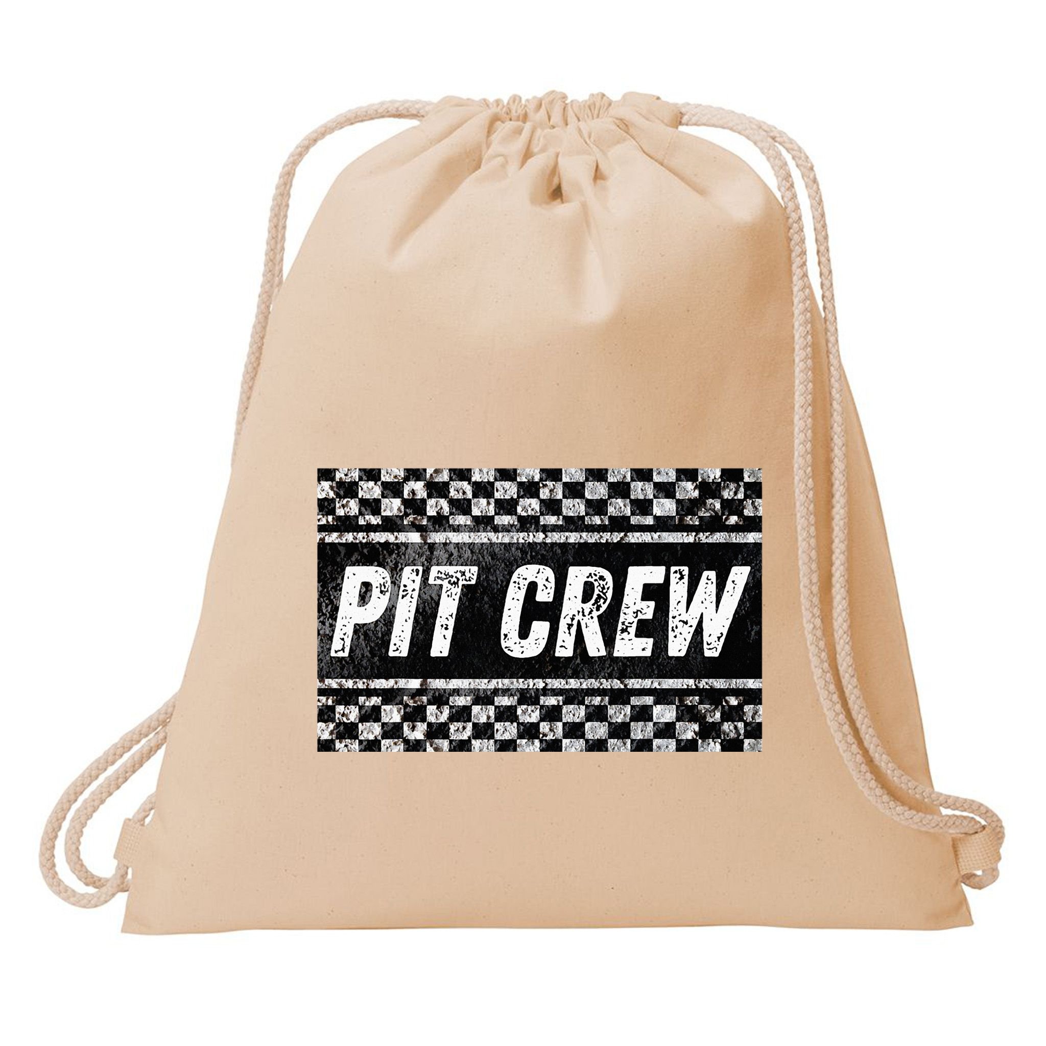 Pit Crew Costume For Racing Car Parties Drawstring Bag