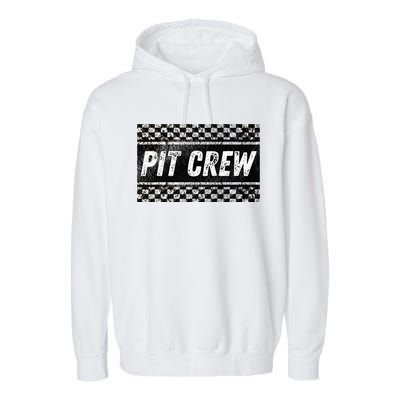 Pit Crew Costume For Racing Car Parties Garment-Dyed Fleece Hoodie