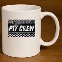 Pit Crew Costume For Racing Car Parties 11oz C Handle Ceramic Mug