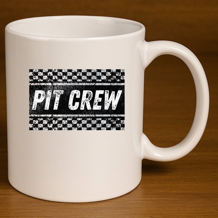 Pit Crew Costume For Racing Car Parties 11oz C Handle Ceramic Mug