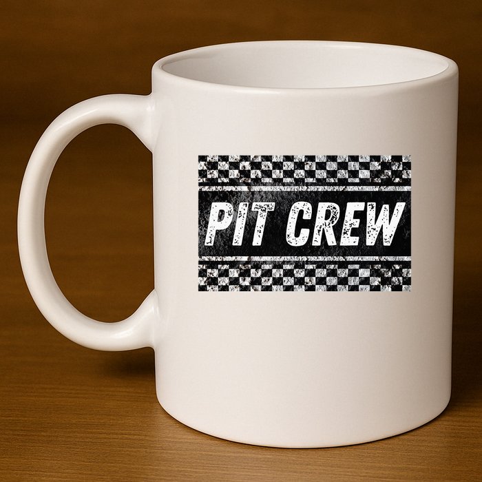 Pit Crew Costume For Racing Car Parties 11oz C Handle Ceramic Mug