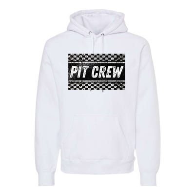 Pit Crew Costume For Racing Car Parties Premium Hoodie