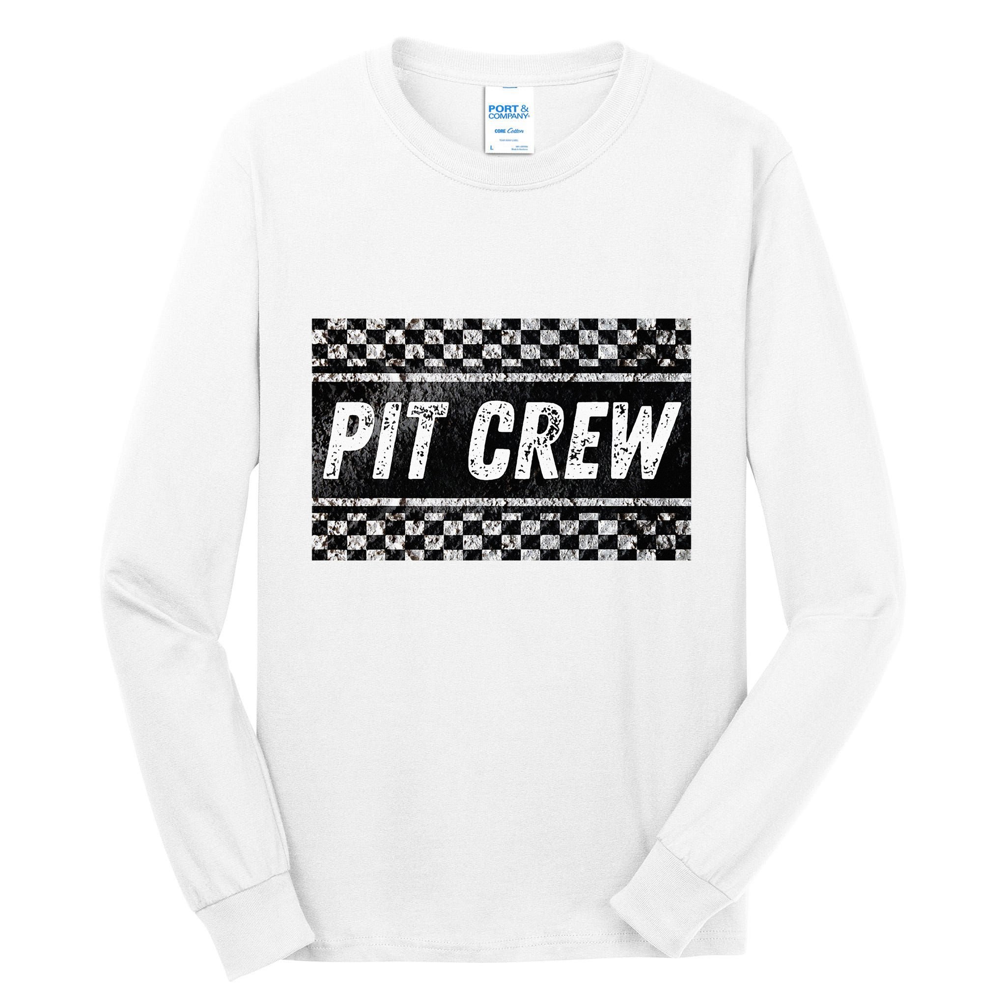 Pit Crew Costume For Racing Car Parties Tall Long Sleeve T-Shirt