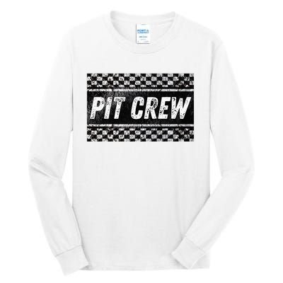 Pit Crew Costume For Racing Car Parties Tall Long Sleeve T-Shirt