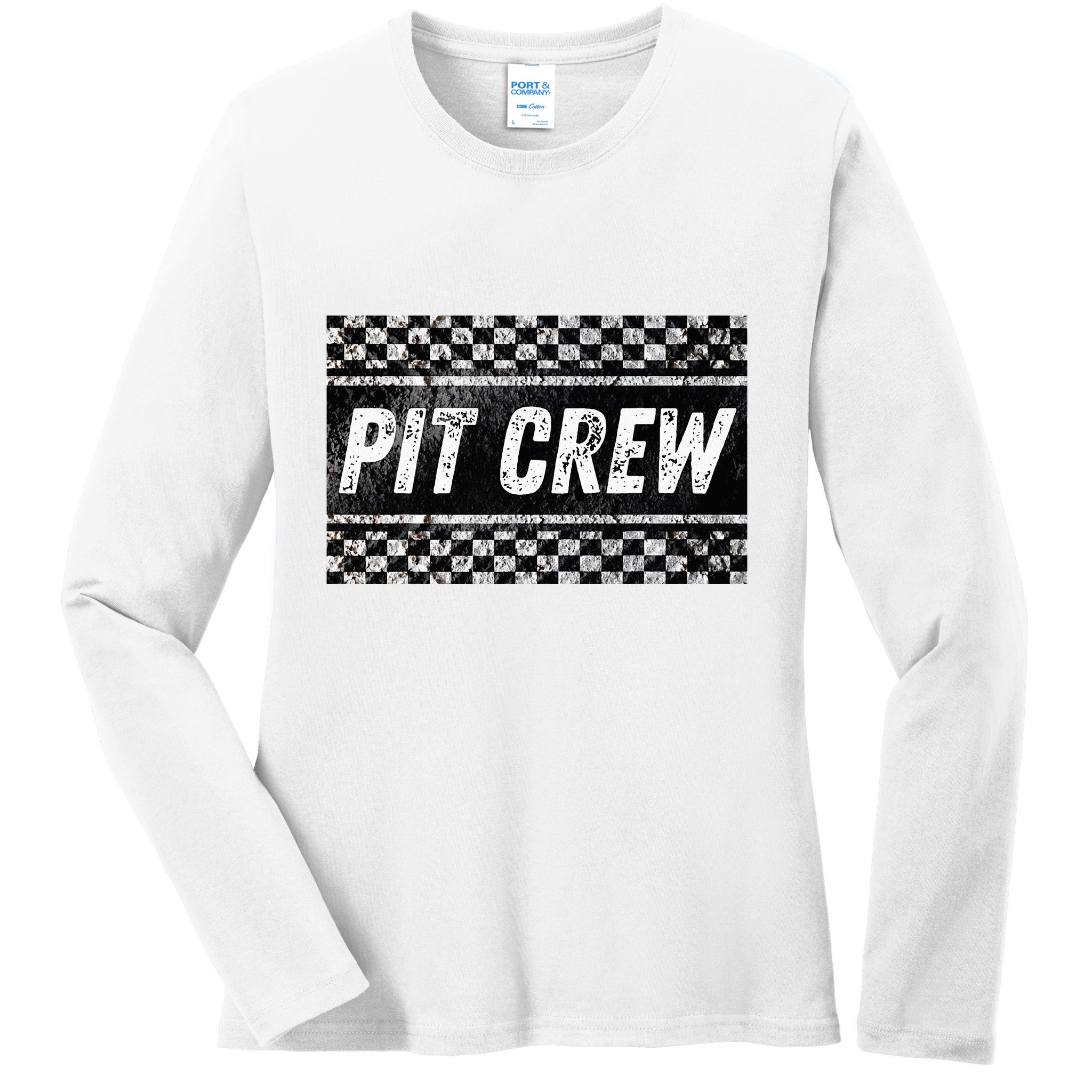 Pit Crew Costume For Racing Car Parties Ladies Long Sleeve Shirt