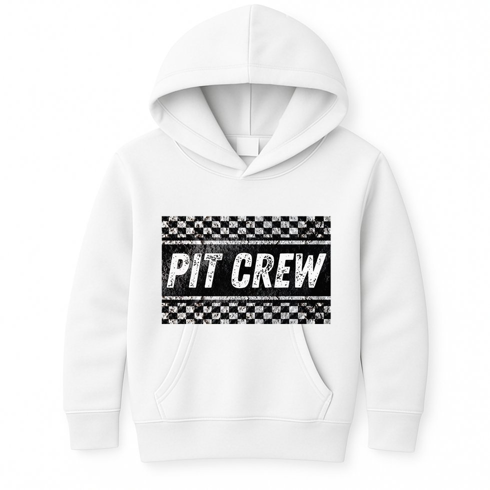 Pit Crew Costume For Racing Car Parties Kids Hoodie