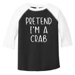 Pretend Crab Costume Halloween Lazy Easy Toddler Fine Jersey T-Shirt