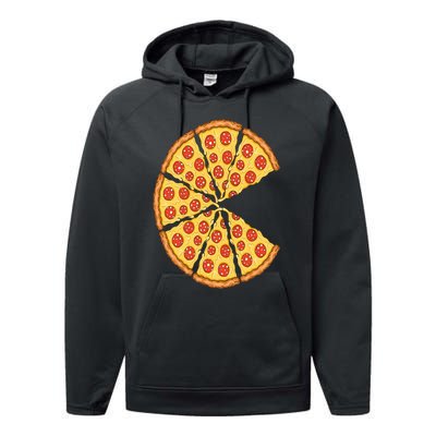 Pizza Costume Cute Pizza Slice Couple Matching Pizza Lovers Performance Fleece Hoodie