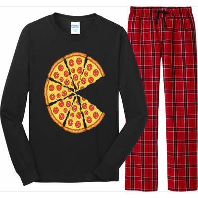 Pizza Costume Cute Pizza Slice Couple Matching Pizza Lovers Long Sleeve Pajama Set