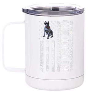 Proud Cane Corso Dad Gift For Dog Lover Mastiff Breed 12 oz Stainless Steel Tumbler Cup