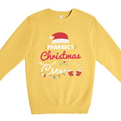 Pharmacy Christmas Crew Funny Pharmacist Matching Gift Premium Crewneck Sweatshirt