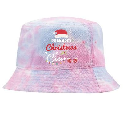 Pharmacy Christmas Crew Funny Pharmacist Matching Gift Tie-Dyed Bucket Hat