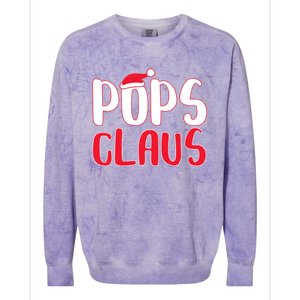 Pops Claus Cute Gift Matching Santa Pops Christmas Gift Colorblast Crewneck Sweatshirt