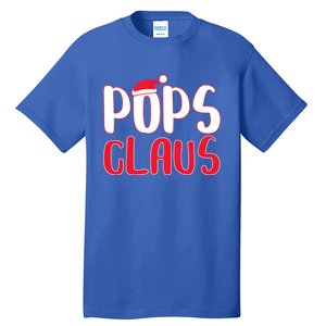 Pops Claus Cute Gift Matching Santa Pops Christmas Gift Tall T-Shirt