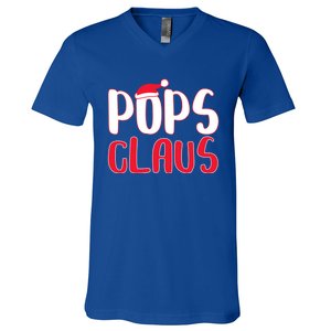 Pops Claus Cute Gift Matching Santa Pops Christmas Gift V-Neck T-Shirt