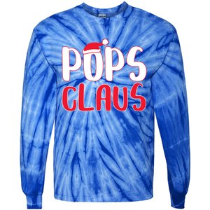 Pops Claus Cute Gift Matching Santa Pops Christmas Gift Tie-Dye Long Sleeve Shirt