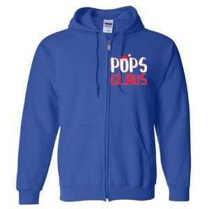 Pops Claus Cute Gift Matching Santa Pops Christmas Gift Full Zip Hoodie