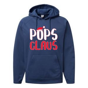 Pops Claus Cute Gift Matching Santa Pops Christmas Gift Performance Fleece Hoodie