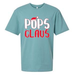 Pops Claus Cute Gift Matching Santa Pops Christmas Gift Sueded Cloud Jersey T-Shirt