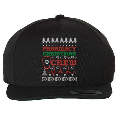 Pharmacy Christmas Cute Gift For Pharmacy Crew Ugly Pharmacist Great Gift Wool Snapback Cap