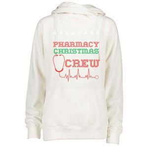 Pharmacy Christmas Cute Gift For Pharmacy Crew Ugly Pharmacist Great Gift Womens Funnel Neck Pullover Hood