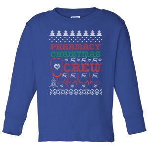 Pharmacy Christmas Cute Gift For Pharmacy Crew Ugly Pharmacist Great Gift Toddler Long Sleeve Shirt