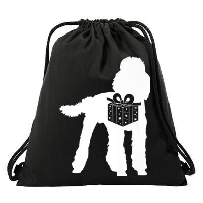 Poodle Christmas Cute Dog Puppy Pet Lover Xmas Pajama Premium Drawstring Bag