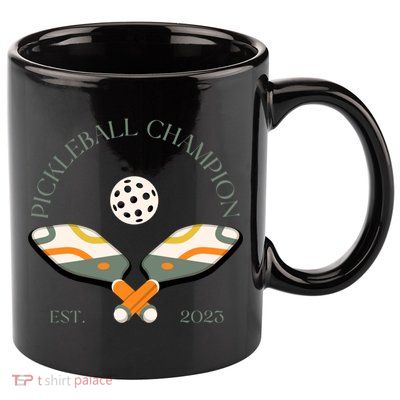 Pickleball Champion Club Funny Gift 11oz C Handle Ceramic Mug