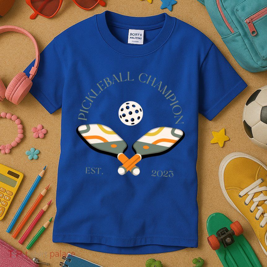 Pickleball Champion Club Funny Gift Kids T-Shirt