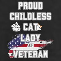 Proud Childless Cat Lady And Veteran Adult Drive Performance Visor