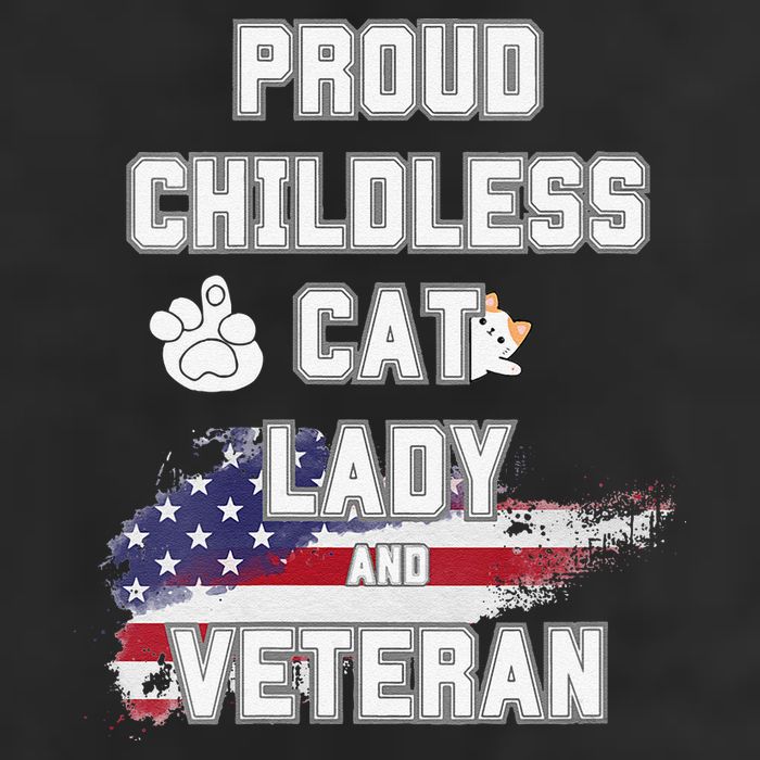 Proud Childless Cat Lady And Veteran Adult Drive Performance Visor