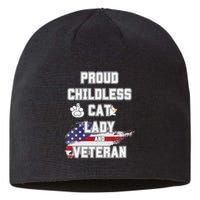 Proud Childless Cat Lady And Veteran Sustainable Beanie