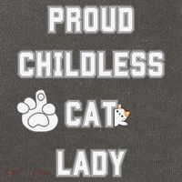 Proud Childless Cat Lady Lover Of Felines Funny Sarcastic Cotton Canvas Backpack