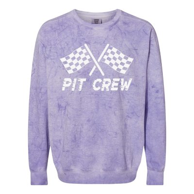 Pit Crew Costume For Race Car Parties Colorblast Crewneck Sweatshirt