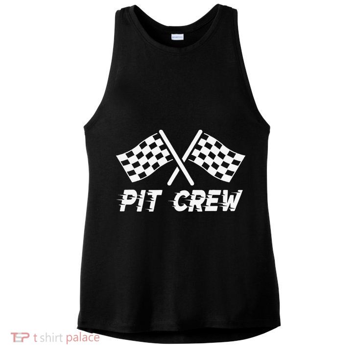 Pit Crew Costume For Race Car Parties Ladies PosiCharge Tri-Blend Wicking Tank