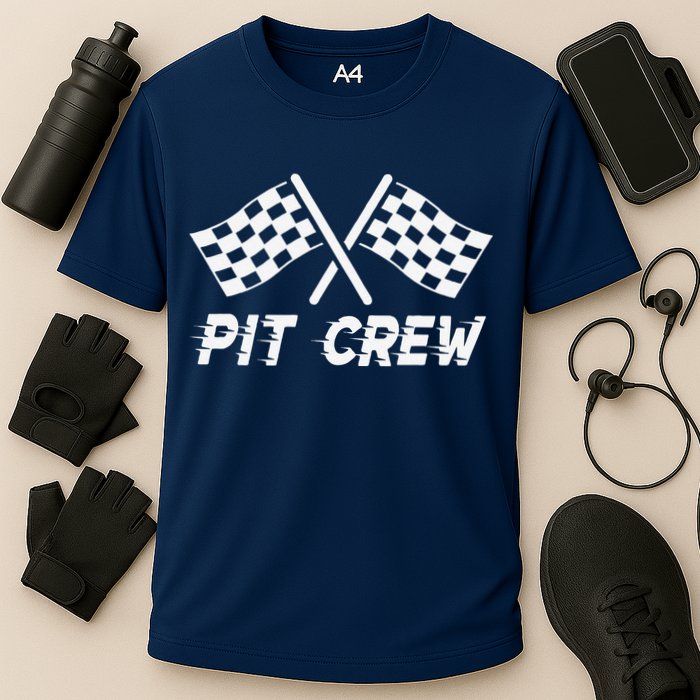 Pit Crew Costume For Race Car Parties Cooling Performance Crew T-Shirt