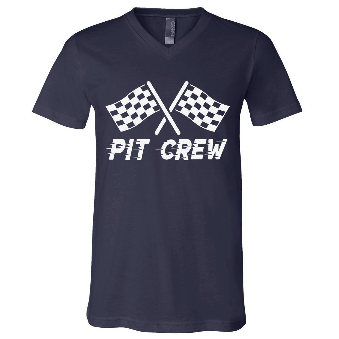 Pit Crew Costume For Race Car Parties V-Neck T-Shirt