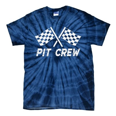 Pit Crew Costume For Race Car Parties Tie-Dye T-Shirt