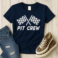 Pit Crew Costume For Race Car Parties Womens T-Shirt
