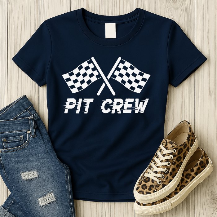 Pit Crew Costume For Race Car Parties Womens T-Shirt