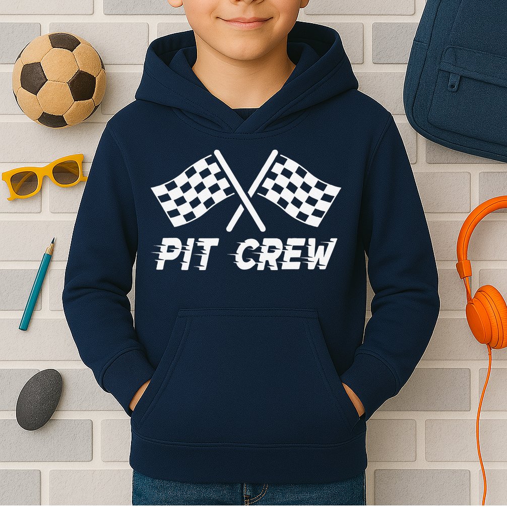 Pit Crew Costume For Race Car Parties Kids Hoodie